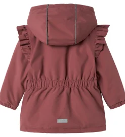 Vinterjakker-Name It Vinterjakke - NmfSnow05 - Rose Brown m. Flæser