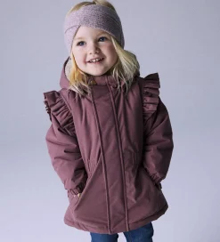 Vinterjakker-Name It Vinterjakke - NmfSnow05 - Rose Brown m. Flæser