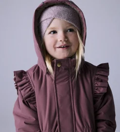 Vinterjakker-Name It Vinterjakke - NmfSnow05 - Rose Brown m. Flæser