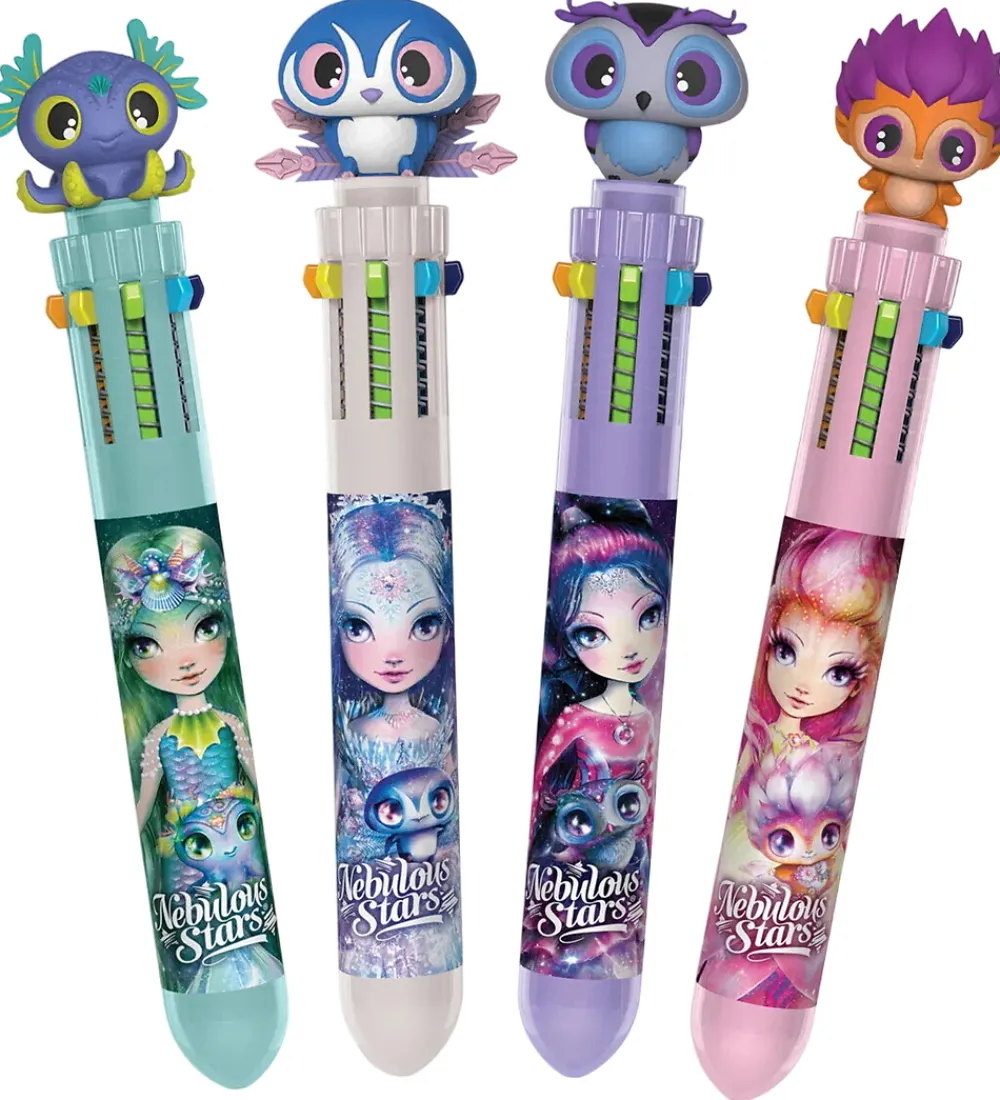 Skriveredskaber-Nebulous Stars Kuglepen - 10 Color Ballpoint - Assorteret