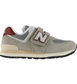 Sneakers|Børnesko Og Babysko-New Balance Sko - 574 - Arid Stone/Monarch Burgundy