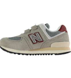 Sneakers|Børnesko Og Babysko-New Balance Sko - 574 - Arid Stone/Monarch Burgundy