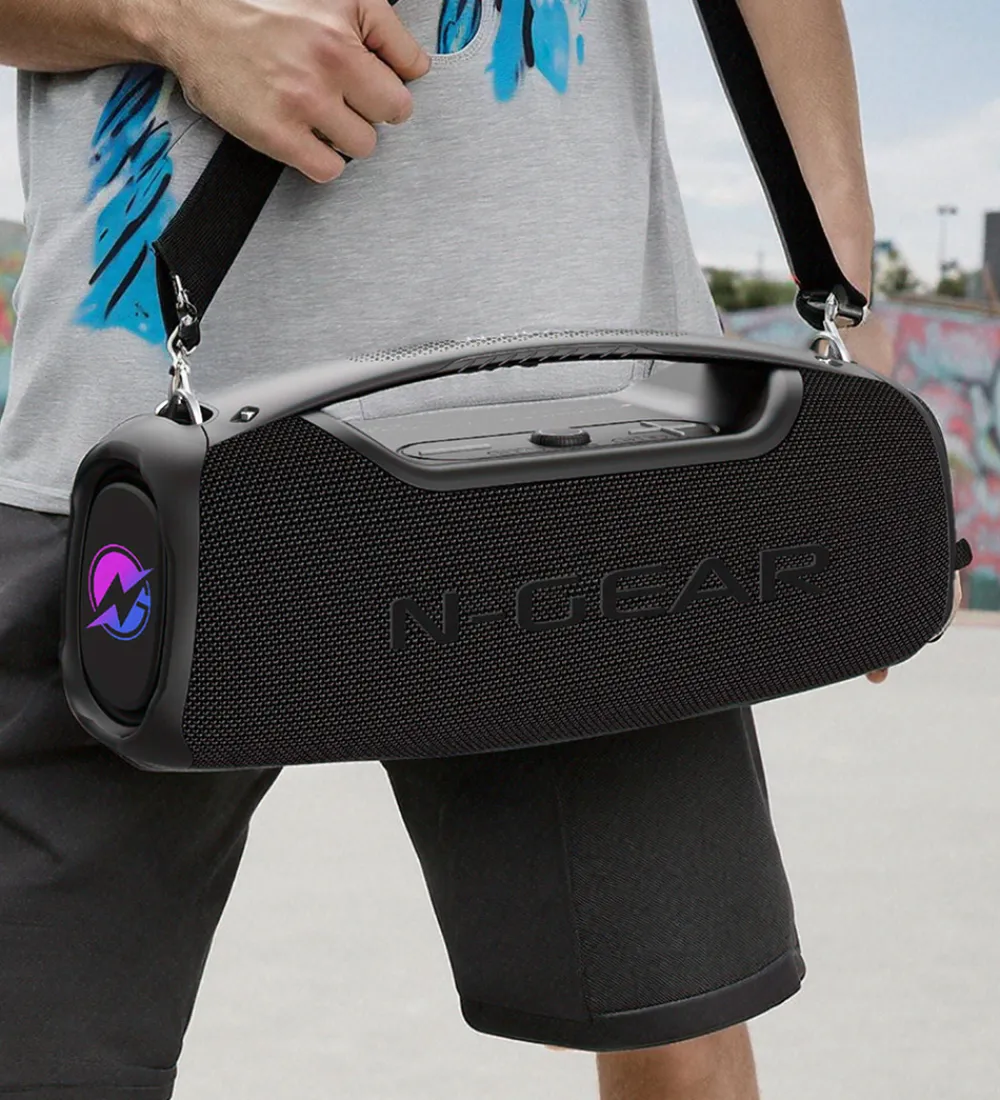 Musikinstrumenter|Højtalere-N-Gear Højtaler med Mikrofon - Wireless - NRG500 - Sort
