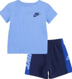 Nike Gymnastiktøj*Shortssæt - T-shirt/Shorts - Amplify - Midnight Navy