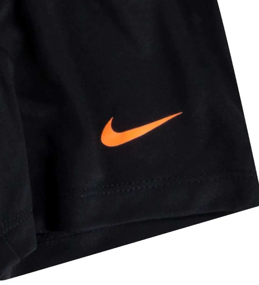 Nike Gymnastiktøj*Shortssæt - T-shirt/Shorts - My First Basket - Sort/Grå