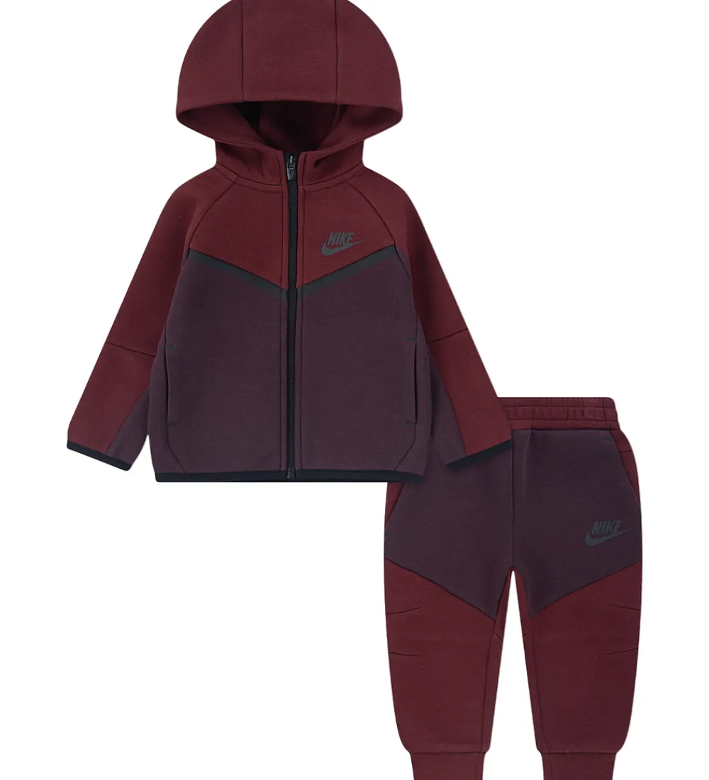 Nike Sweatshirts*Sæt - Fleece - Team Red/Burgundt Crush
