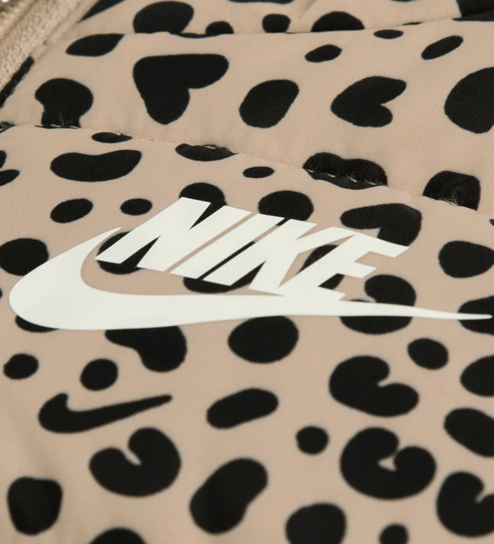 Veste-Nike Sæt - Vest/Bukser/Bluse - Sort/Leopard