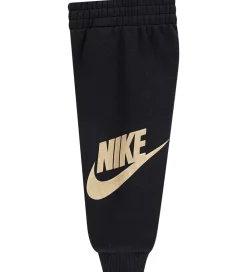 Sweatshirts-Nike Sweatsæt - Club - Black/Metalic Gold