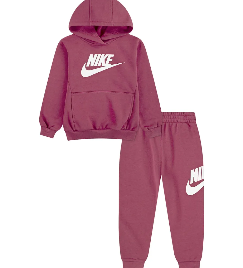 Sweatshirts-Nike Sweatsæt - Club - Sweet Beet