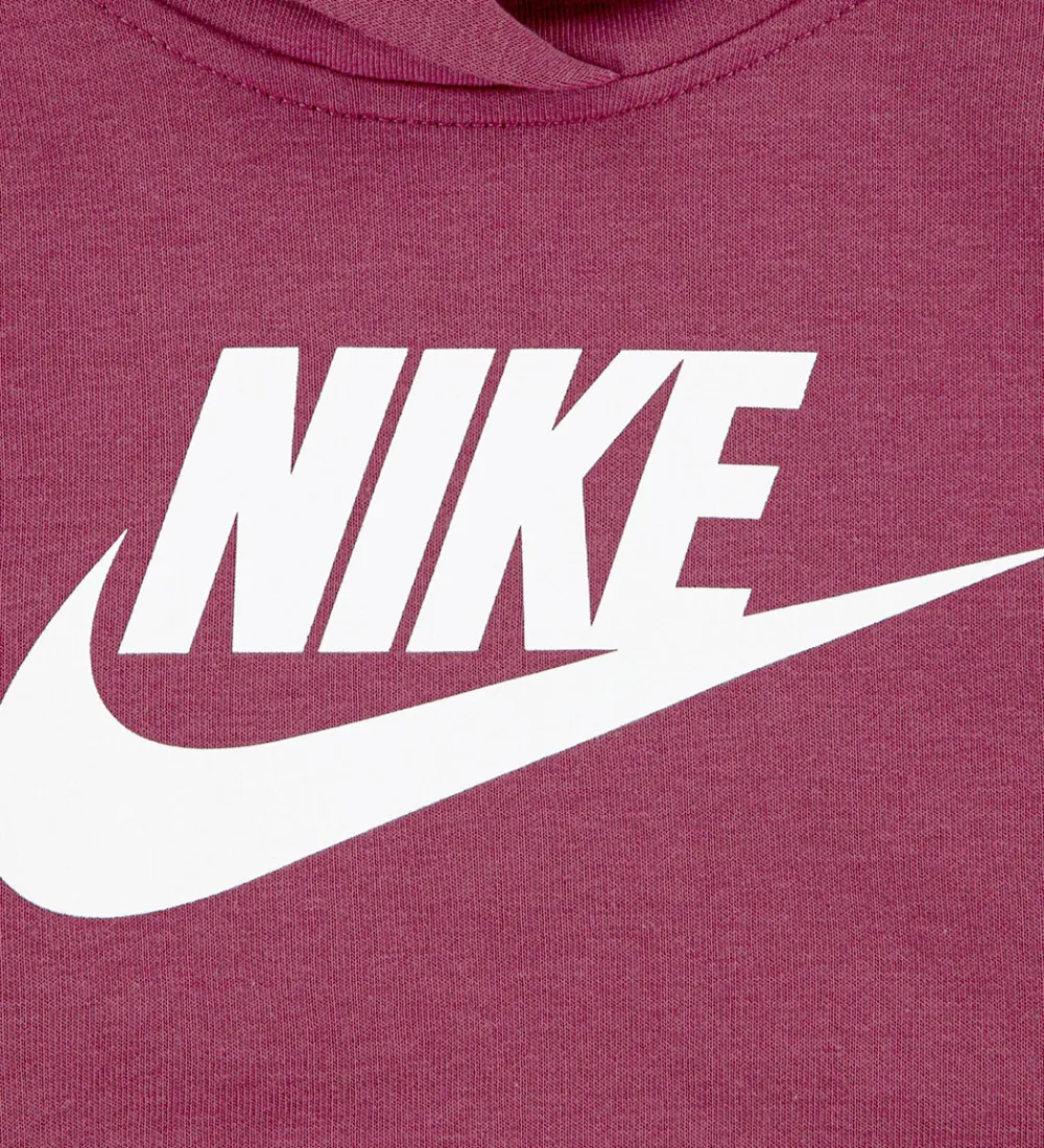 Sweatshirts-Nike Sweatsæt - Club - Sweet Beet