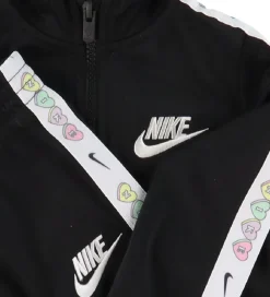 Gymnastiktøj-Nike Træningssæt - Cardigan/Bukser - Taping - Sort