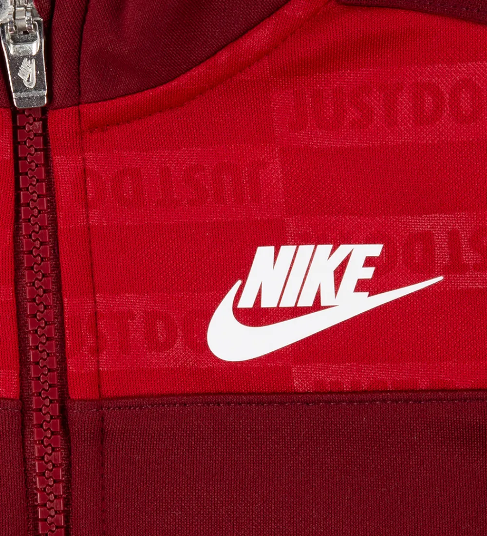 Træningssæt-Nike Træningssæt - Cardigan/Bukser - Gym Red