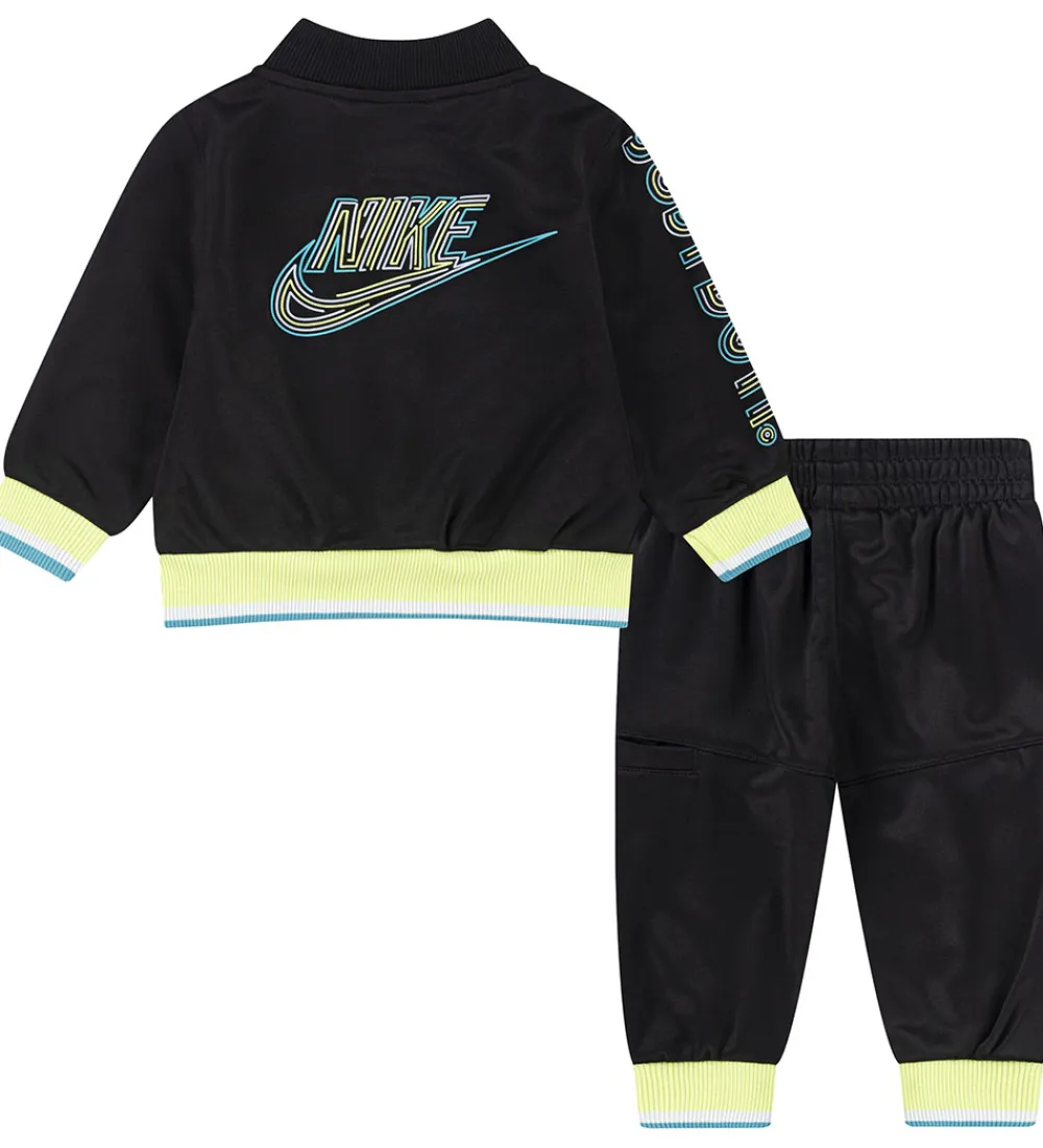 Træningssæt-Nike Træningssæt - Cardigan/Bukser - Sort