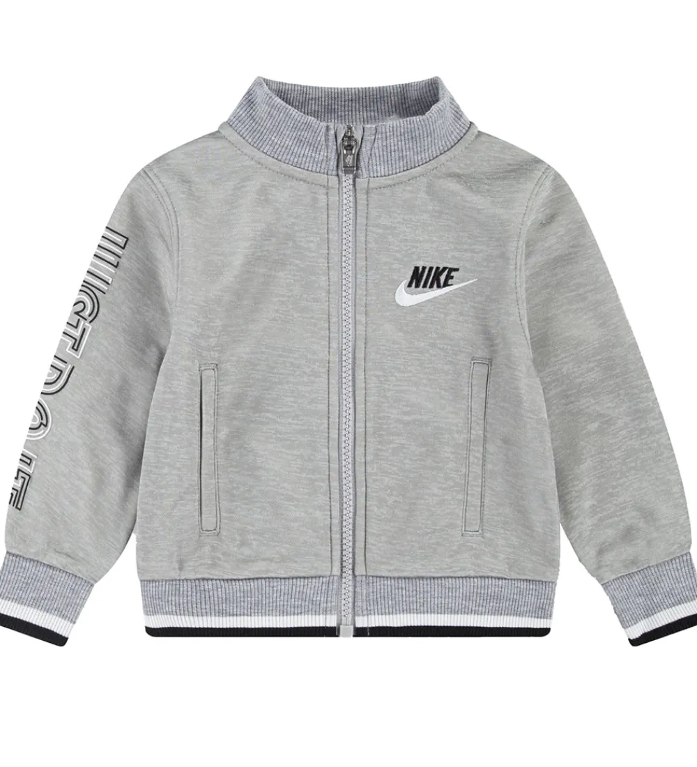 Træningssæt-Nike Træningssæt - Cardigan/Bukser - Light Smoke Grey Heather