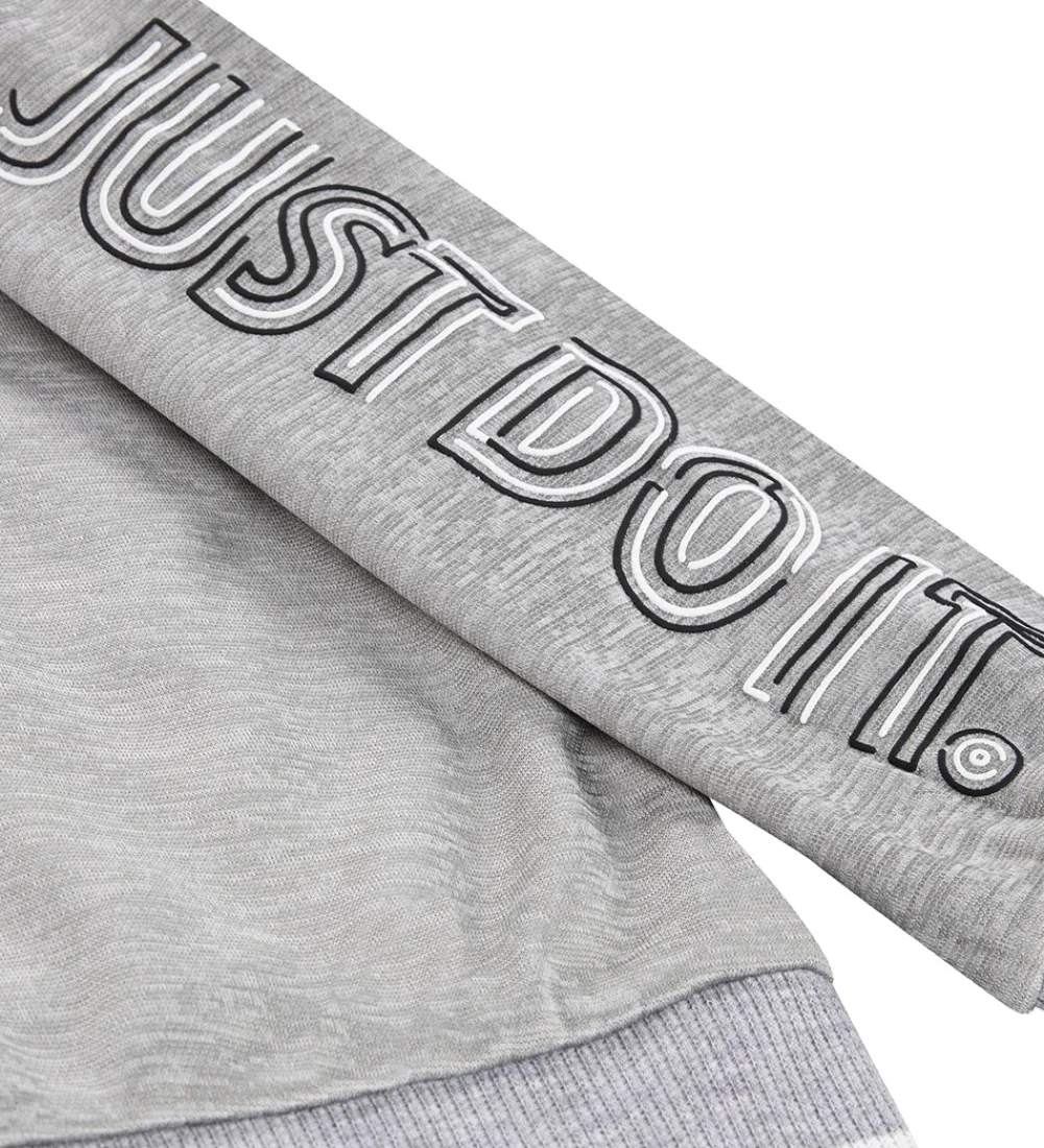 Træningssæt-Nike Træningssæt - Cardigan/Bukser - Light Smoke Grey Heather