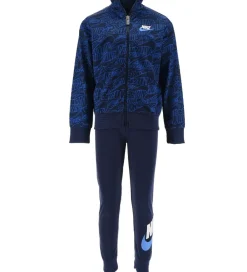 Gymnastiktøj-Nike Træningssæt - Cardigan/Bukser - Read - Midnight Navy
