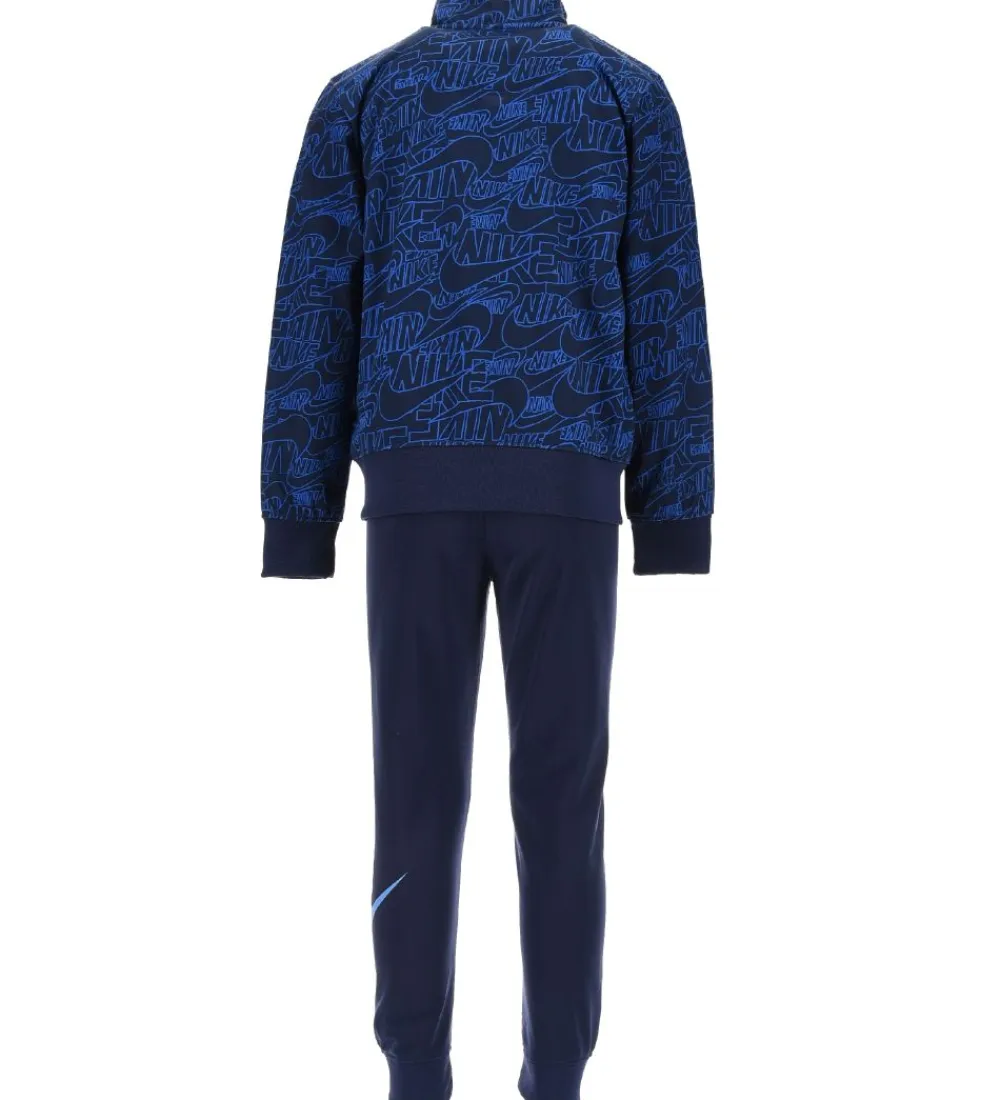 Gymnastiktøj-Nike Træningssæt - Cardigan/Bukser - Read - Midnight Navy