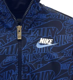 Gymnastiktøj-Nike Træningssæt - Cardigan/Bukser - Read - Midnight Navy