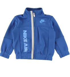Gymnastiktøj-Nike Træningssæt- Cardigan/Bukser - Air - Marina Blue