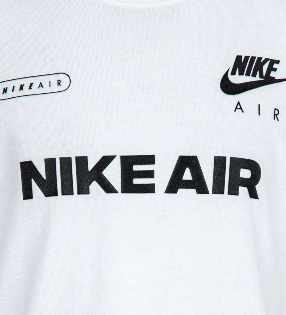 Nike Gymnastiktøj*T-shirt - Air - Hvid