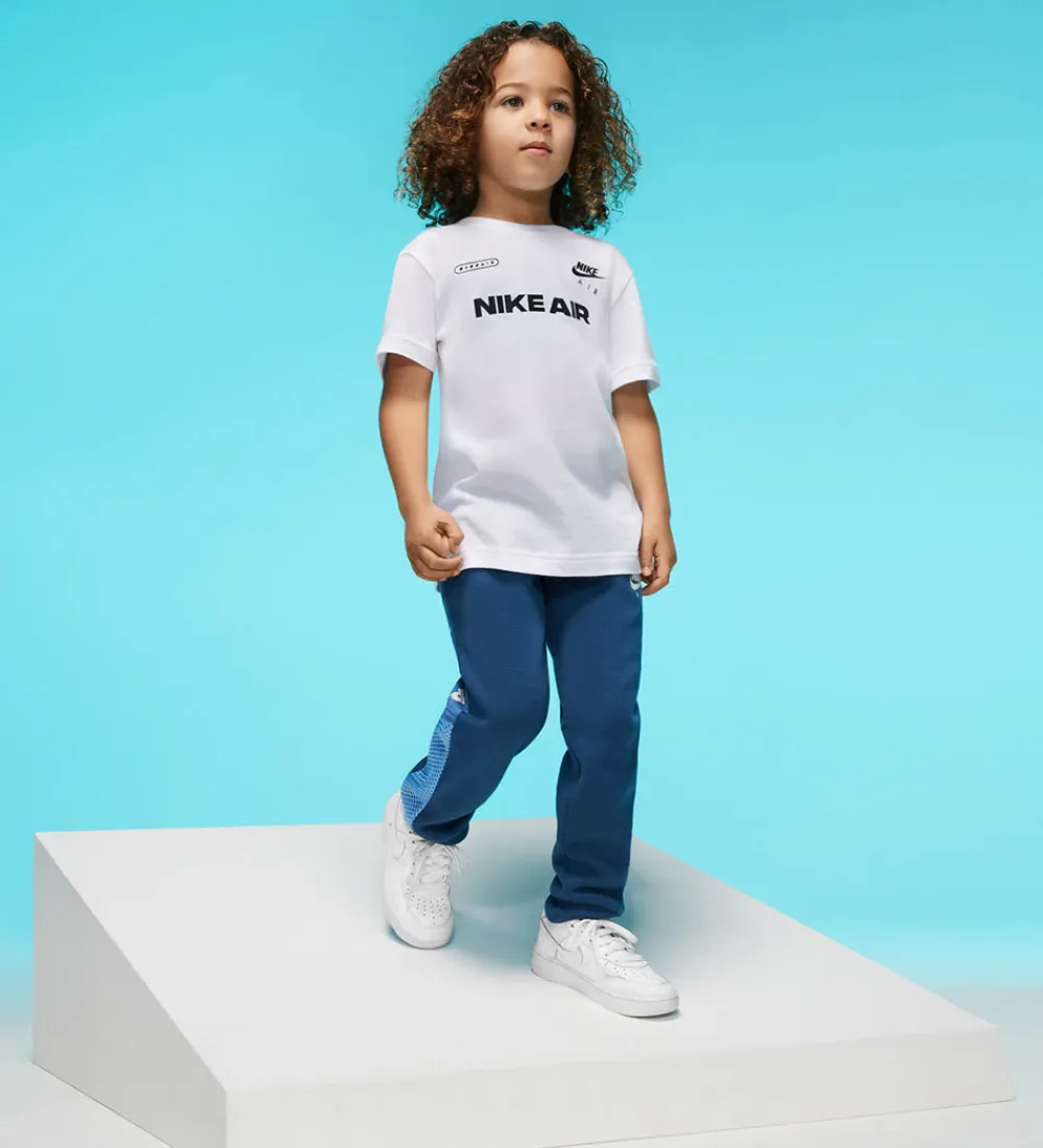 Nike Gymnastiktøj*T-shirt - Air - Hvid