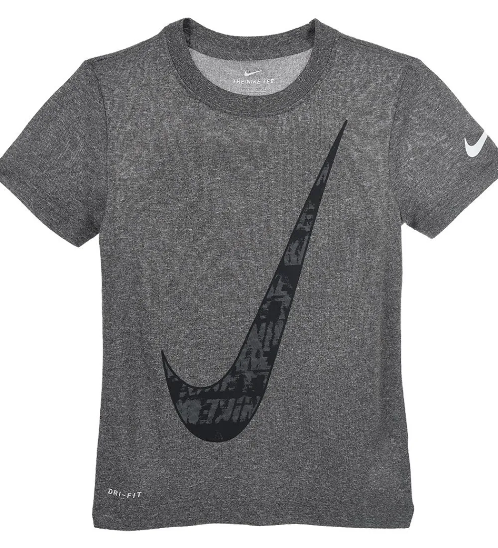 Nike Gymnastiktøj*T-shirt - Dri-Fit - Carbon Heather