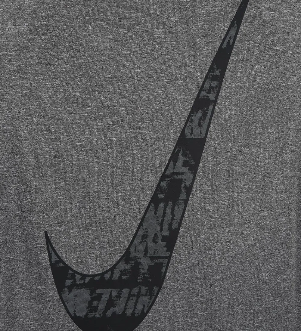 Nike Gymnastiktøj*T-shirt - Dri-Fit - Carbon Heather