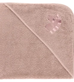 Babyhåndklæde- Og Poncho|Håndklæder-Nørgaard Madsens Babyhåndklæde - 75x75 cm - Mauve m. Enhjørning
