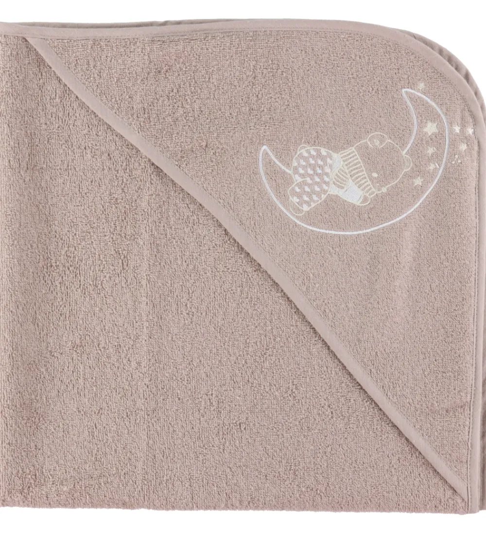 Babyhåndklæde- Og Poncho|Håndklæder-Nørgaard Madsens Babyhåndklæde - 100x100 cm - Beige m. Bamse