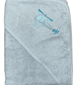 Babyhåndklæde- Og Poncho|Håndklæder-Nørgaard Madsens Babyhåndklæde - 75x75 cm - Dusty Green m. Helik