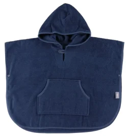 Babyhåndklæde- Og Poncho|Håndklæder-Nørgaard Madsens Badeponcho m. Hætte/Lomme - 70x50 cm - Navy