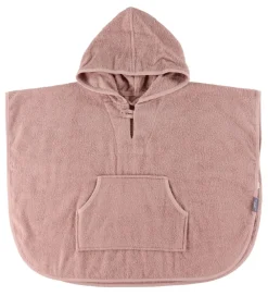 Nørgaard Madsens Babyhåndklæde- Og Poncho|Håndklæder*Badeponcho m. Hætte/Lomme - 70x50 cm - Pale Mau