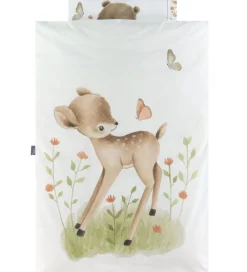 Sengetøj-Nørgaard Madsens Sengetøj - Baby - Hvid m. Bambi