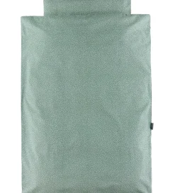Sengetøj-Nørgaard Madsens Sengetøj - Junior - Dusty Green m. Prikker