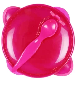 Skåle-Nuby Skål m. Ske - Pink