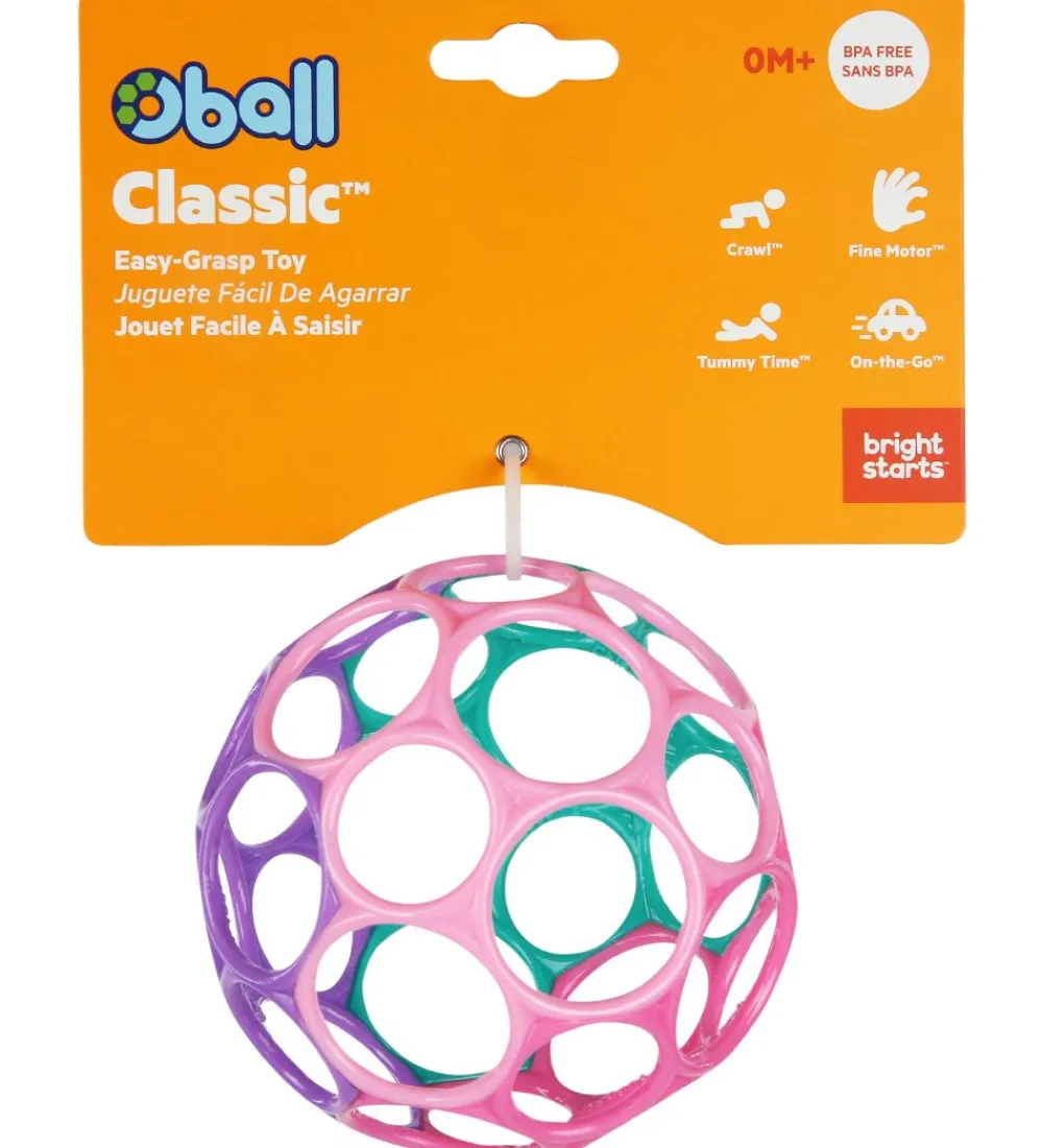 Oball Bolde*Classic Bold - 8 cm - Rosa/Grøn/Lilla/Pink