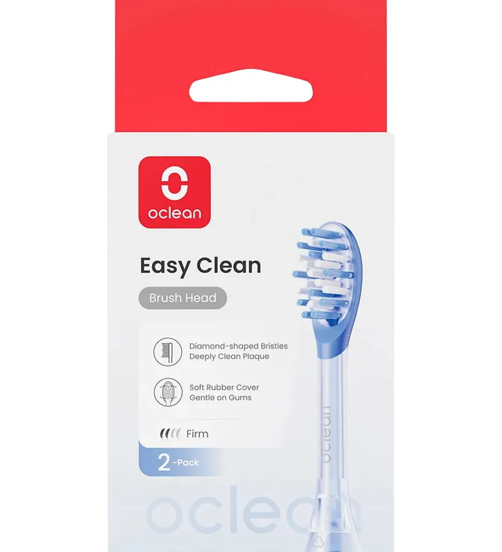 OCLEAN Tandbørster|Pleje- Og Toiletartikler*Tandbørste-hoveder - Easy Clean - 2-pak - Blå