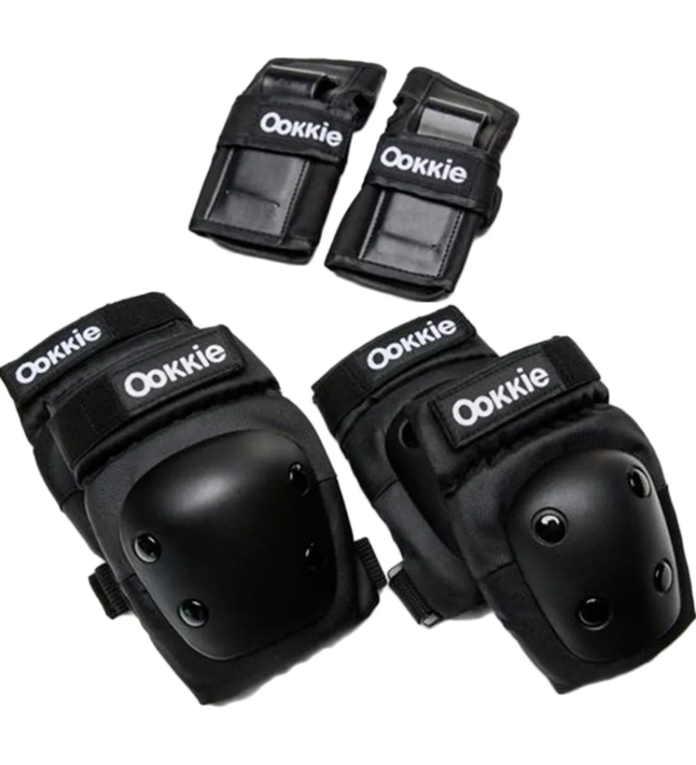 Ookkie Rulleskøjter|Rulleskøjter*Beskyttelsessæt - Safety Pads x-small - Sort