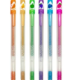 Tuscher Og Farver|Skriveredskaber-Ooly Kuglepenne m. Frugtduft - Metallic - 6 stk - Yummy Yummy