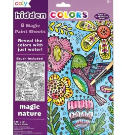 Malebog-Ooly Magiske Maleark - Hidden Colors - 8 Stk. - Magic Nature