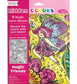 Malebog-Ooly Magiske Maleark - Hidden Colors - 8 Stk. - Magic Friends