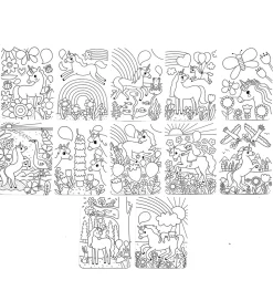 Ooly Malebog*Maleark - Undercover Art - 12 Stk. - Unicorn Friend
