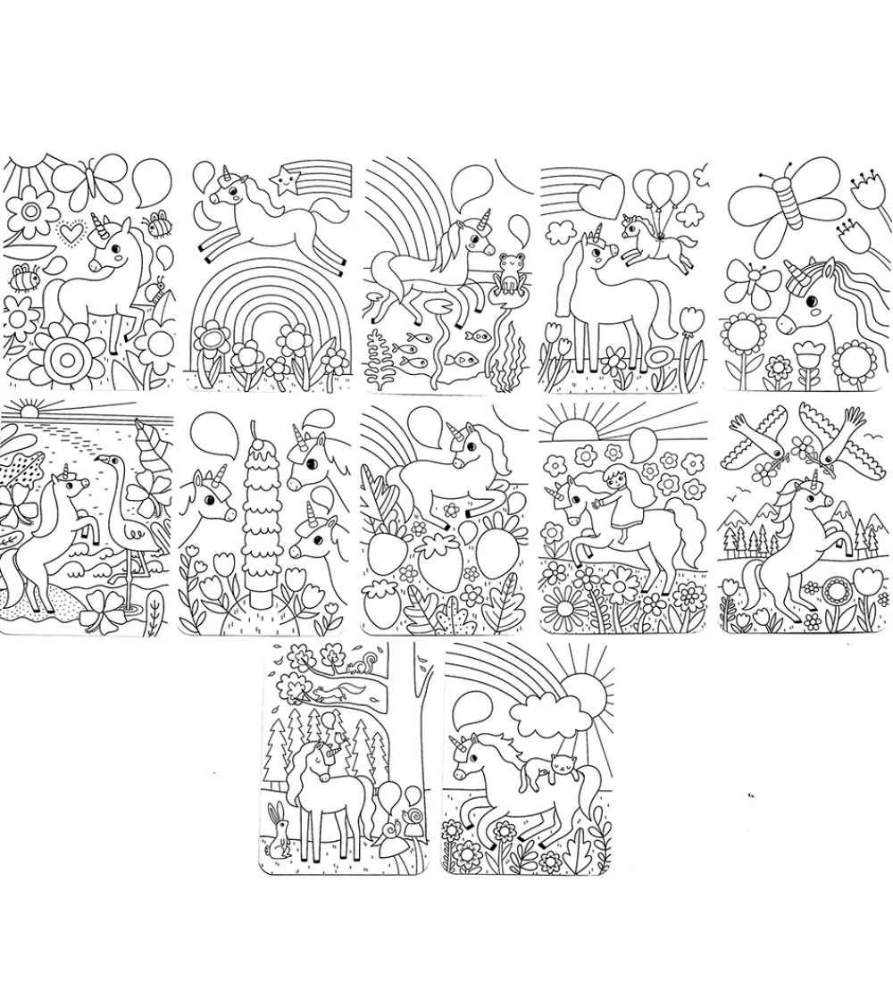 Ooly Malebog*Maleark - Undercover Art - 12 Stk. - Unicorn Friend