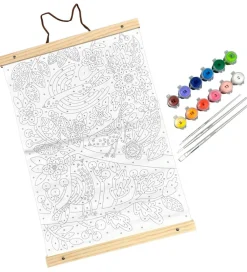 Ooly Maling*Malesæt - Paint By Number Canvas Kit - Blue Birds