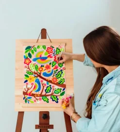 Ooly Maling*Malesæt - Paint By Number Canvas Kit - Blue Birds