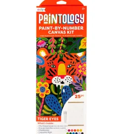 Maling-Ooly Malesæt - Paint By Number Canvas Kit - Tiger Eyes
