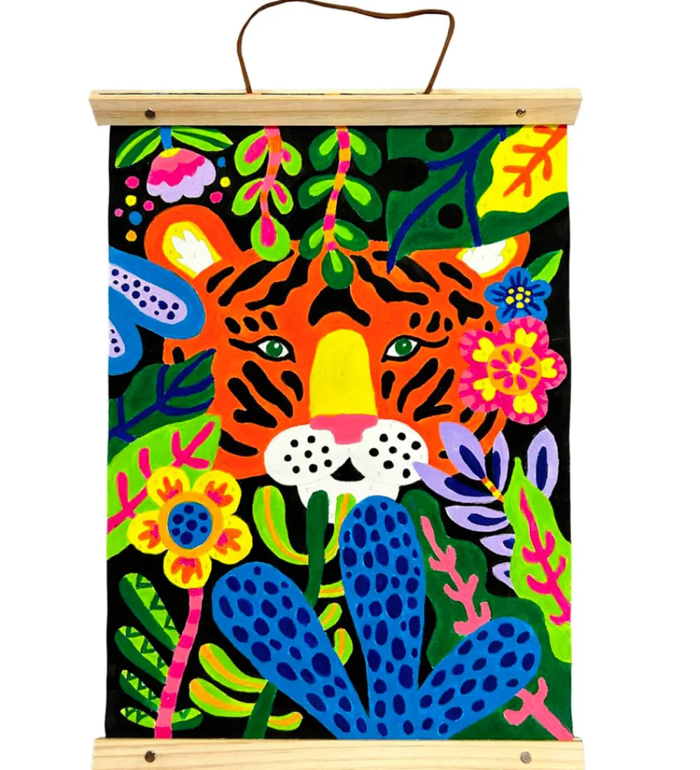 Maling-Ooly Malesæt - Paint By Number Canvas Kit - Tiger Eyes