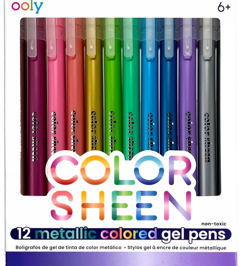 Skriveredskaber-Ooly Tuscher - Color Sheen Metallic Gel - 12 stk
