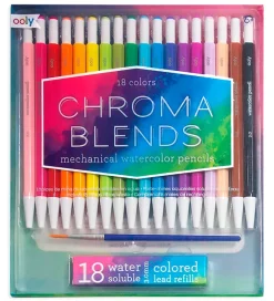 Maling-Ooly Vandfarvepen - Chroma Blends - Genopfyldelige - 18 Stk - Mu