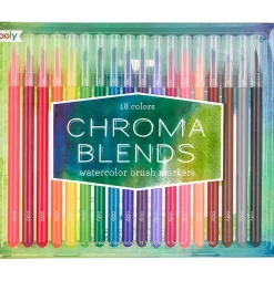 Maling-Ooly Vandfarver - Chroma Blends - 18 stk